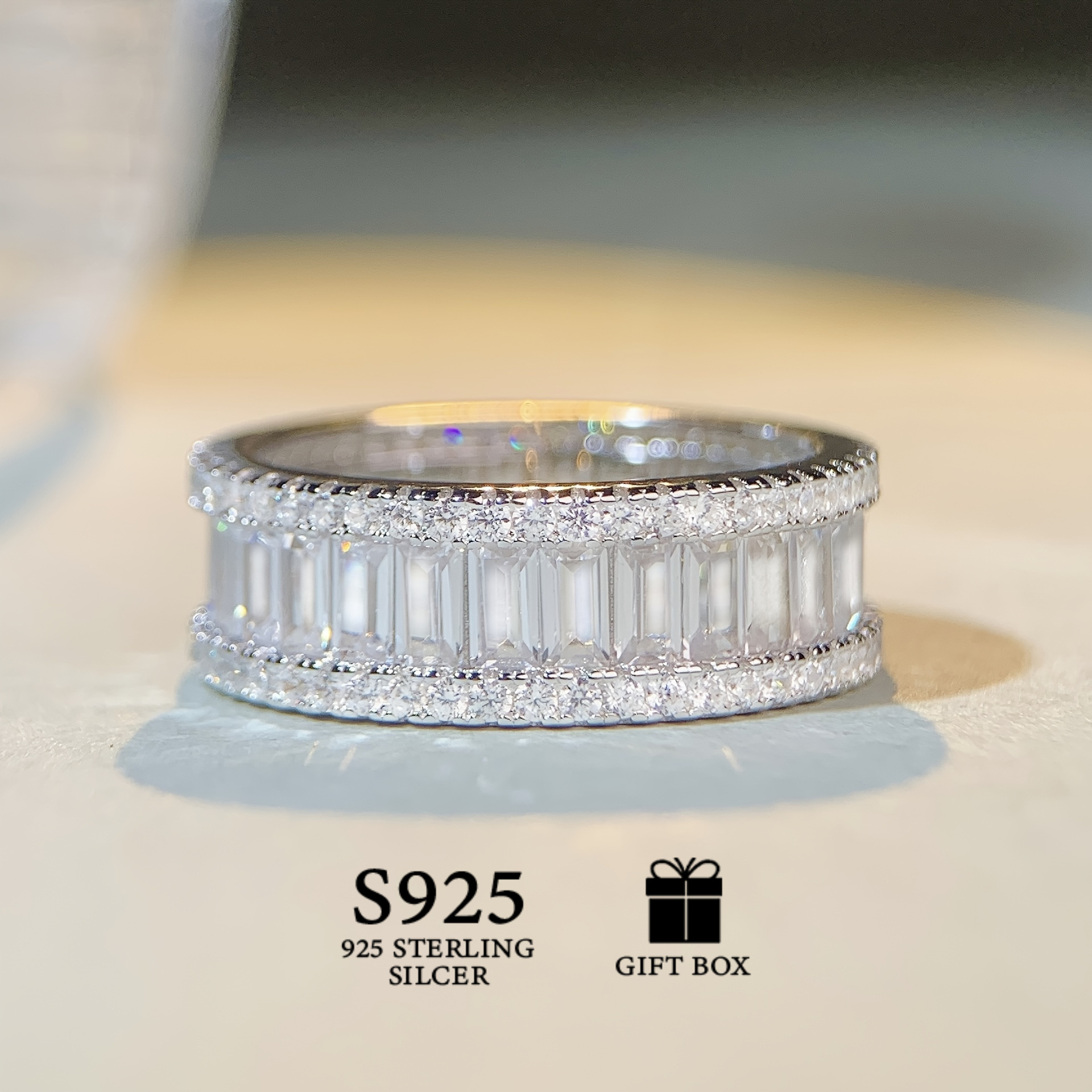 925 Sterling Silver Ring Unique & Stylish Perfect for Engagement & Wedding